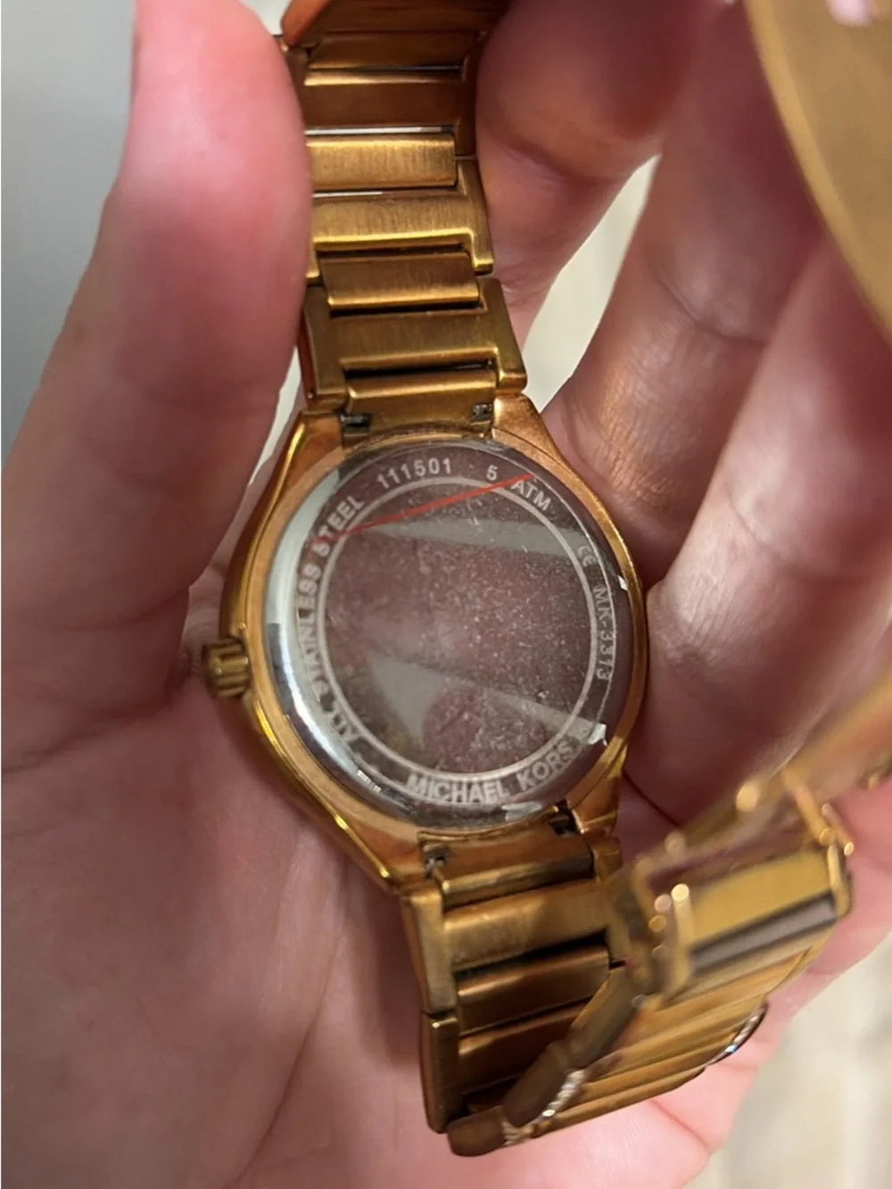 Michael Kors Rose Gold-Tone Crystal Accent Bracelet Watch